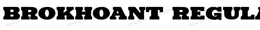 Brokhoant Regular字体转换